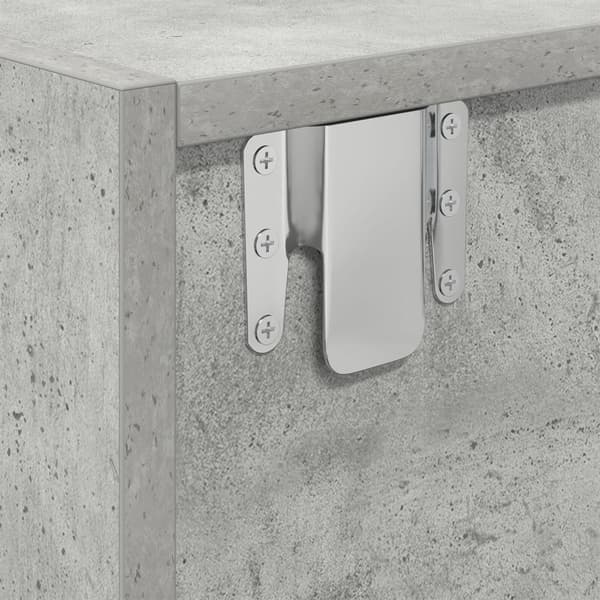 vidaXL TV-skap Betonggrå 100x31x25,5 cm Konstruert tre