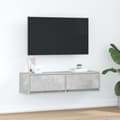 Miniatyrbilde 2 av 11: vidaXL TV-skap Betonggrå 100x31x25,5 cm Konstruert tre