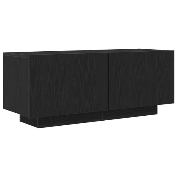 vidaXL TV-skap i svart eik 100x35x40 cm av konstruert tre