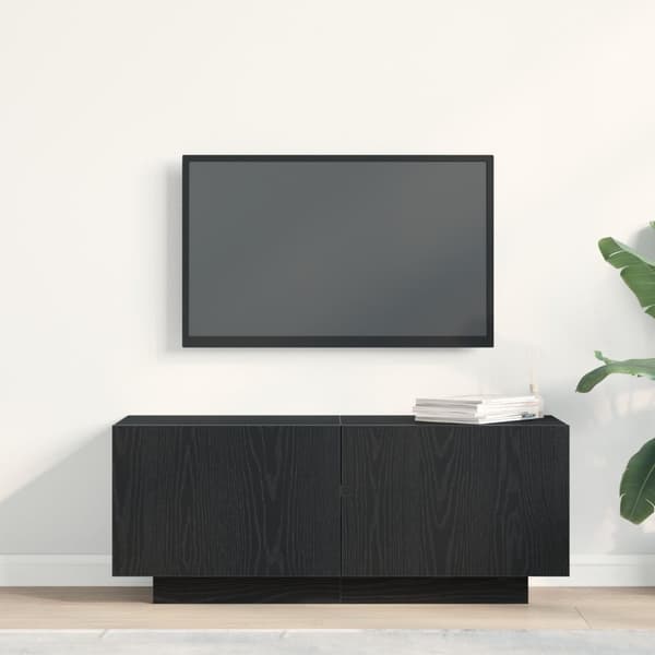 vidaXL TV-skap i svart eik 100x35x40 cm av konstruert tre