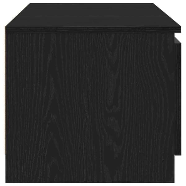 vidaXL TV-bänk svart ek 140x40x36 cm konstruerat trä