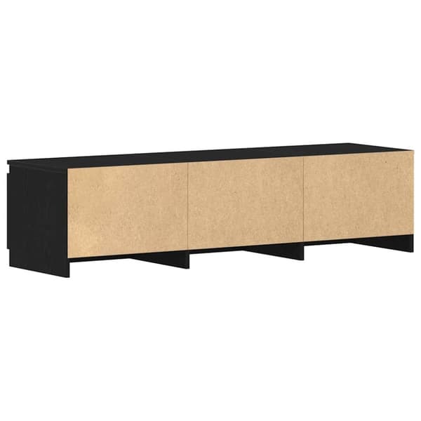 vidaXL TV-bänk svart ek 140x40x36 cm konstruerat trä