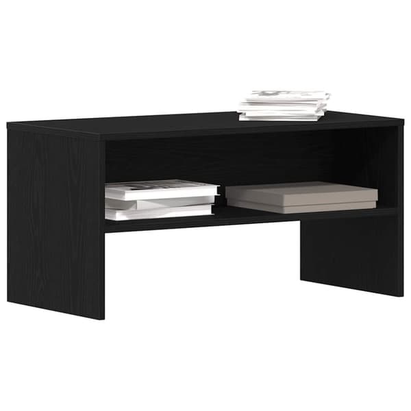 vidaXL TV-benk svart eik 80x40x40 cm konstruert tre