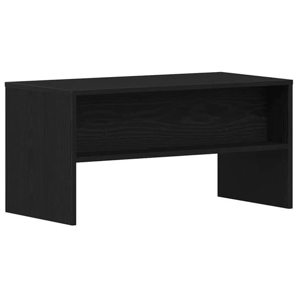 vidaXL TV-benk svart eik 80x40x40 cm konstruert tre