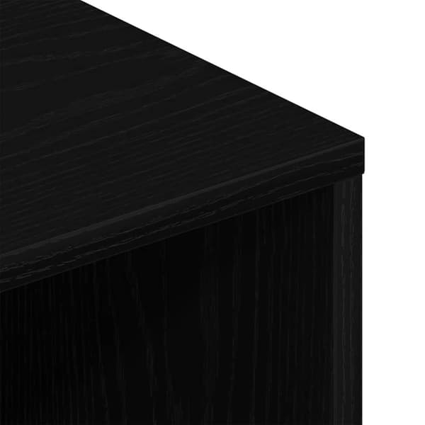 vidaXL TV-benk svart eik 80x40x40 cm konstruert tre