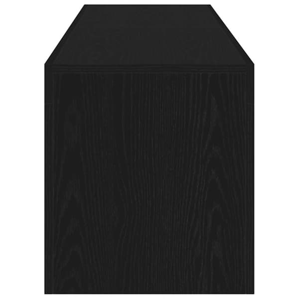 vidaXL TV-benk med LED-lys svart eik 140x36,5x40 cm konstruert tre