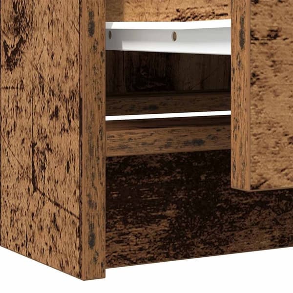 vidaXL TV-benk gammelt tre 40x35x54 cm konstruert tre