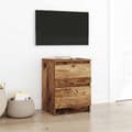 Miniatyrbilde 2 av 11: vidaXL TV-benk gammelt tre 40x35x54 cm konstruert tre