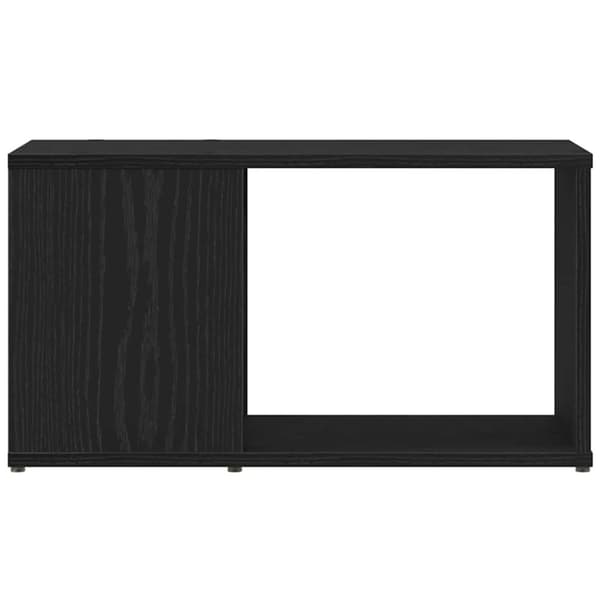 vidaXL TV-bänk svart ek 60x24x32 cm konstruerat trä