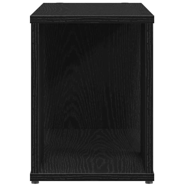 vidaXL TV-bänk svart ek 60x24x32 cm konstruerat trä