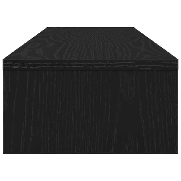 vidaXL skærmstander 100x24x13 cm konstrueret træ sort egetræsfarve