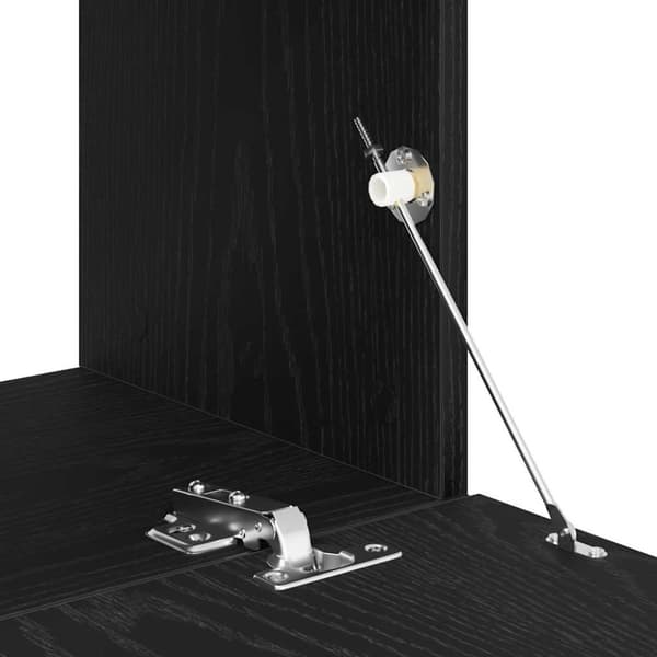 vidaXL TV-benk svart eik 120x30x30,5 cm konstruert tre