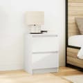 Miniatyrbilde 4 av 11: vidaXL TV-benk hvit 40x35x54 cm konstruert tre