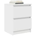 Miniatyrbilde 5 av 11: vidaXL TV-benk hvit 40x35x54 cm konstruert tre