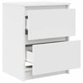 Miniatyrbilde 6 av 11: vidaXL TV-benk hvit 40x35x54 cm konstruert tre