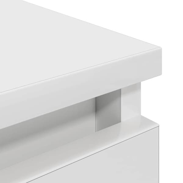 vidaXL TV-benk hvit 40x35x54 cm konstruert tre