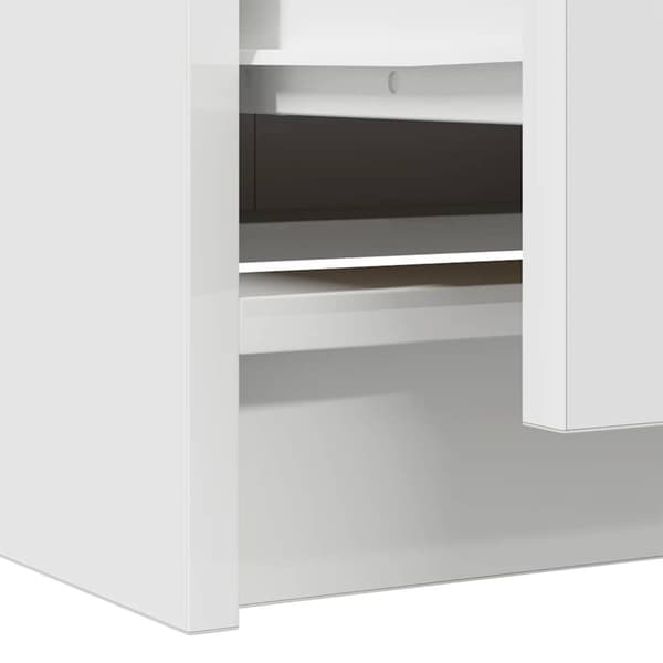 vidaXL TV-benk hvit 40x35x54 cm konstruert tre