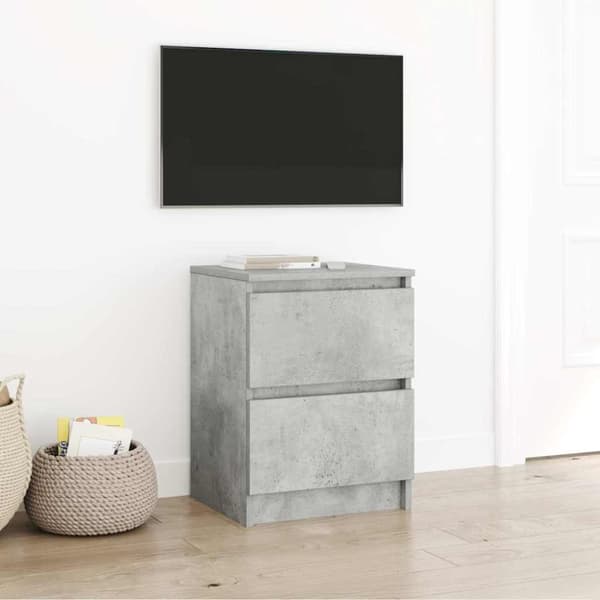 vidaXL tv-bord 40x35x54 cm konstrueret træ betongrå