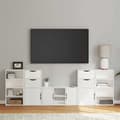 Miniatyrbilde 2 av 11: vidaXL TV-enheter med oppbevaring 5-delers ODDA hvit heltre furu