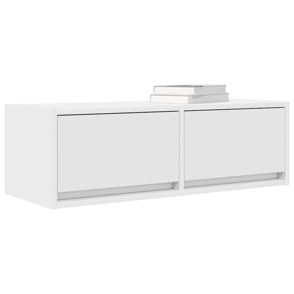 vidaXL TV-benk hvit 80x31x25,5 cm konstruert tre