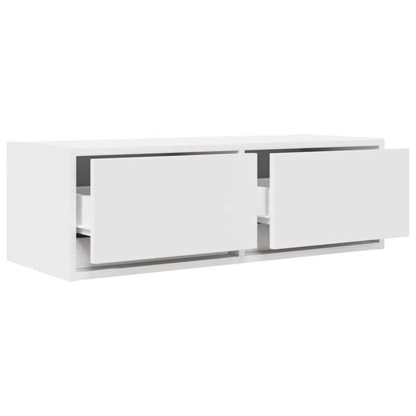 vidaXL TV-benk hvit 80x31x25,5 cm konstruert tre