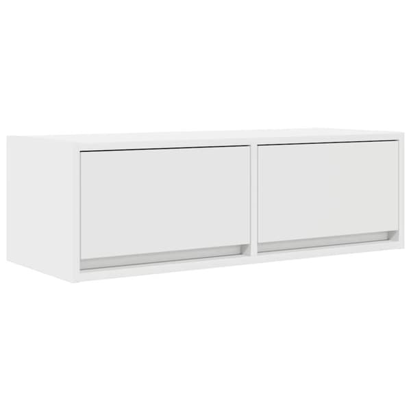 vidaXL TV-benk hvit 80x31x25,5 cm konstruert tre