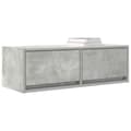 Miniatyrbillede 5 af 11: vidaXL tv-borde 2 stk. 80x31x25,5 cm konstrueret træ betongrå