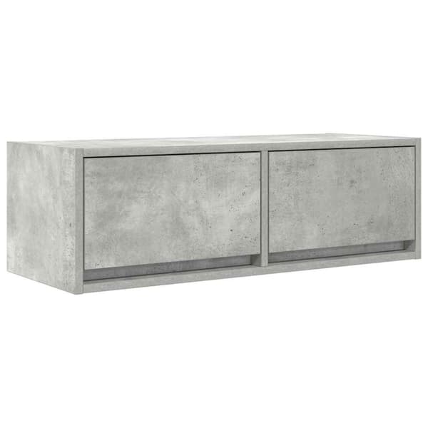 vidaXL tv-borde 2 stk. 80x31x25,5 cm konstrueret træ betongrå