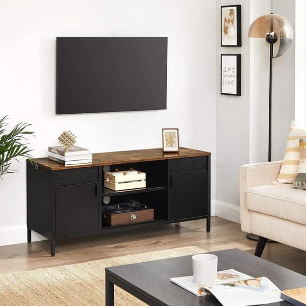 TV-taso, SONGMICS, 120x40 cm, Ruskea-Musta