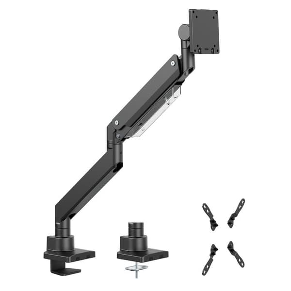 Maclean MC-968 Dual Arm Monitor Hållare med gasfjäder 17-57 tum 27kg