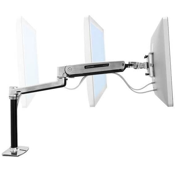 Skärmstöd - ERGOTRON - Polerat aluminium - 116,8 cm - 13,61 kg Max - Höjdjusterbar