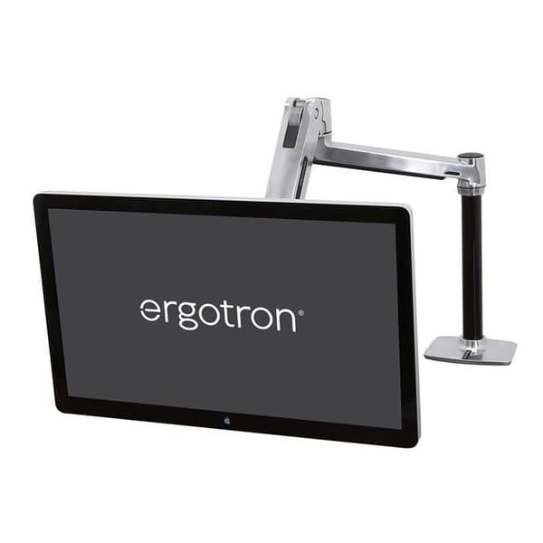 Skärmstöd - ERGOTRON - Polerat aluminium - 116,8 cm - 13,61 kg Max - Höjdjusterbar Gjuten aluminium