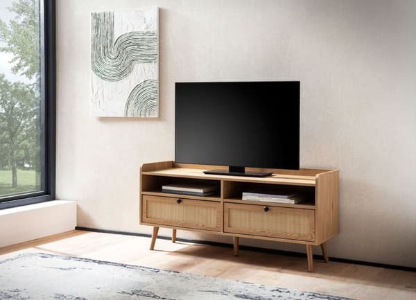 Rootz Modern TV -enhet - Media Console - Entertainment Center - Space Savering Design - 120cm x 56 cm x 39 cm
