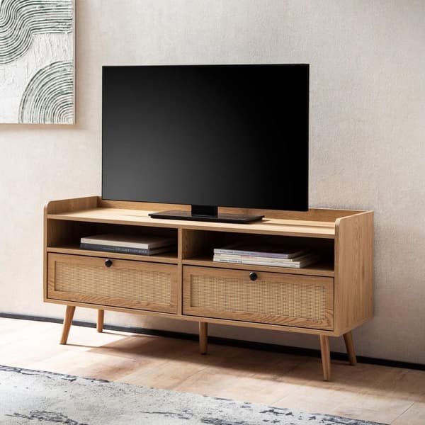 Rootz Modern TV -enhet - Media Console - Entertainment Center - Space Savering Design - 120cm x 56 cm x 39 cm