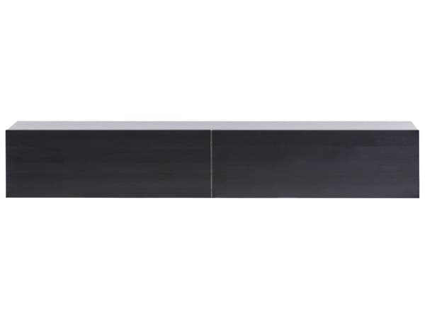 Vægmonteret TV-bord Sort Op til 70ʺ tv Anbefalet 2 skabe Minimalistisk design Stue