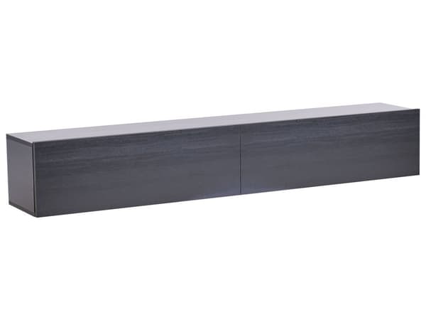 Vægmonteret TV-bord Sort Op til 70ʺ tv Anbefalet 2 skabe Minimalistisk design Stue
