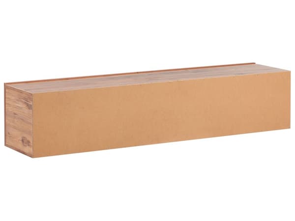 Vægmonteret TV-bord Rød og brun Op til 70ʺ tv Anbefalet 2 skabe Minimalistisk design Stue