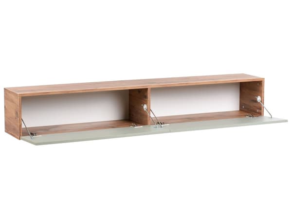 Vægmonteret TV-bord Grøn Op til 70ʺ tv Anbefalet 2 skabe Minimalistisk design Stue