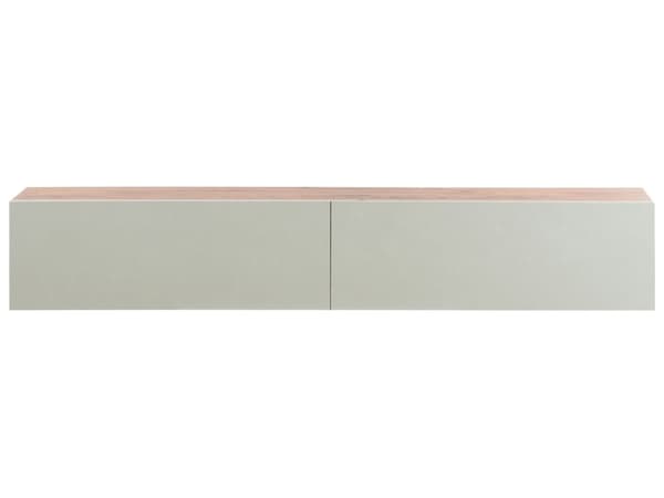 Vægmonteret TV-bord Grøn Op til 70ʺ tv Anbefalet 2 skabe Minimalistisk design Stue