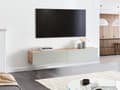 Miniatyrbillede 2 af 10: Vægmonteret TV-bord Grøn Op til 70ʺ tv Anbefalet 2 skabe Minimalistisk design Stue