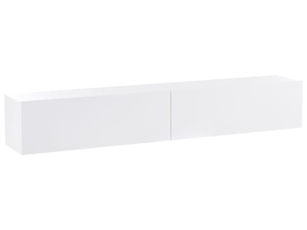 Vægmonteret TV-bord Hvid Op til 70ʺ tv Anbefalet 2 skabe Minimalistisk design Stue