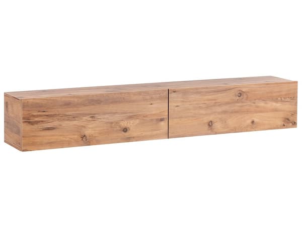 Vægmonteret TV-bord Brun Op til 70ʺ tv Anbefalet 2 skabe Minimalistisk design Stue