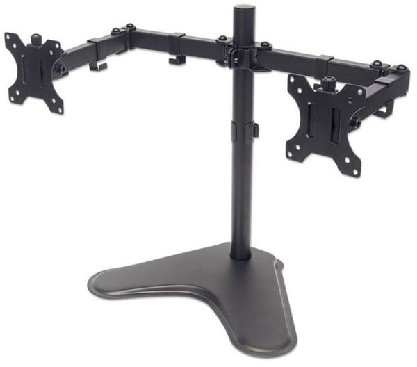 Manhattan - 0Z31823 - 461559 Stöd med arm för två skärmar från 13" till 32" upp till 8 kg Dual Direction Swivel Black