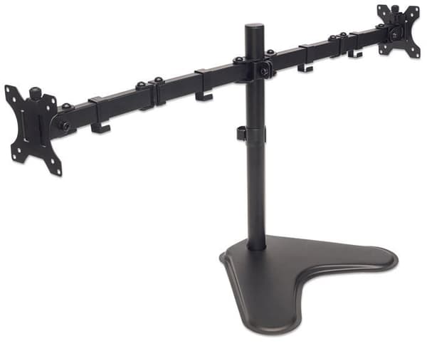Manhattan - 0Z31823 - 461559 Stöd med arm för två skärmar från 13" till 32" upp till 8 kg Dual Direction Swivel Black