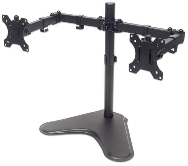 Manhattan - 0Z31823 - 461559 Stöd med arm för två skärmar från 13" till 32" upp till 8 kg Dual Direction Swivel Black Svart