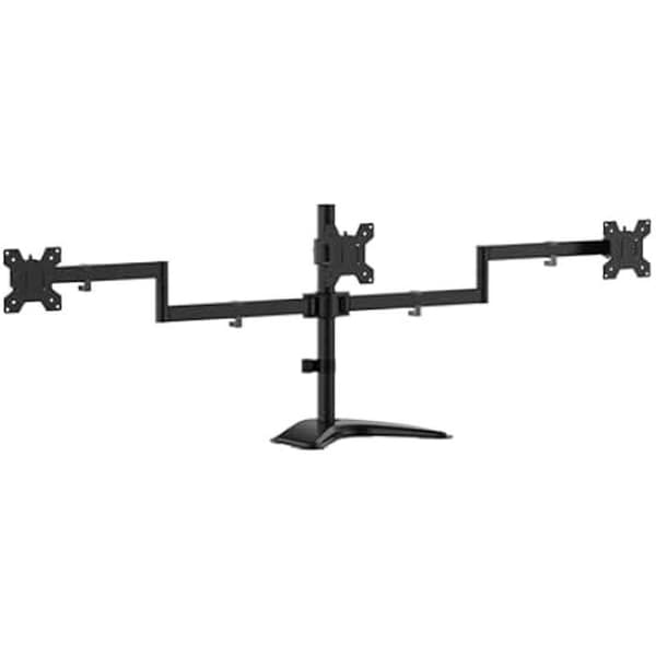 Bordsstöd - AISENS - DT27TSR-287 - Roterande och lutande - För 3 skärmar - Belastning 10 kg