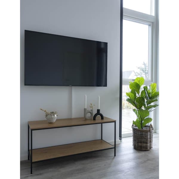 TV-bänk, Vita, 100x36x45 cm, Natur