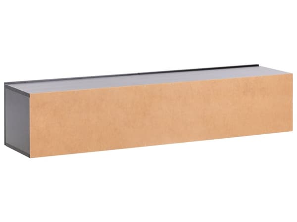 Veggmontert TV-benk Svart 2 skap TV opptil 55ʺ Minimalistisk design Stue Mediabenk Mediamøbler