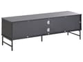 Miniatyrbilde 9 av 11: TV-benk Svart MDF 140 x 40 cm Oppbevaringshylle Sideboard Kabelhåndtering Moderne