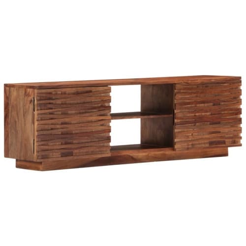 TV-bänk 120x30x40 cm massivt sheshamträ